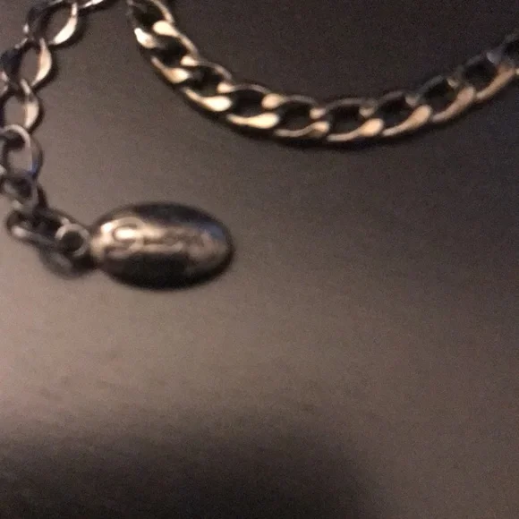 Vintage Guess Layered Heart Necklace - Black with Pearl & Rhinestone ❤️‍🔥❤️‍🔥 - Picture 5 of 5